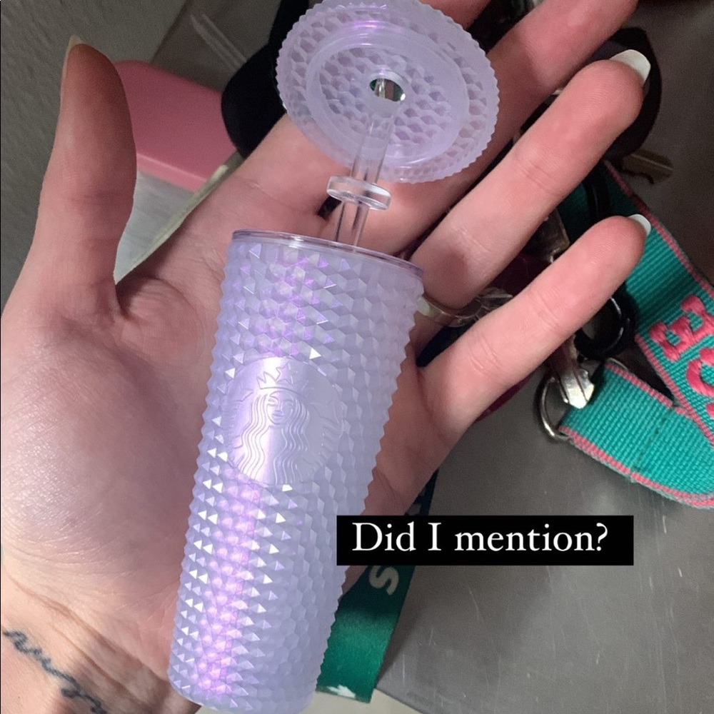 💥$11 - BNWT- Starbucks Cold Cup Ornament Key Chain 2021-2022 Ice 🧊